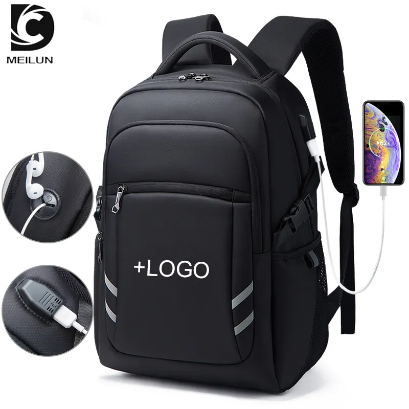 Durable Anti Theft Business Travel Laptop Backpack with USB College School Computer Bag Fits 15.6 Inch Notebook