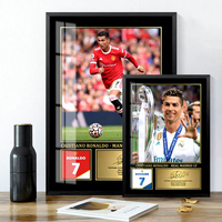 Fußballstar Signatur-Poster Wandkunst Dekorative Hängende Malerei Fan-Kollektion Geschenk