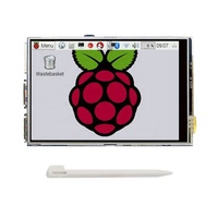 Ahududu Pi 4 ekran 3.5 inç TFT dokunmatik ekran 480*320 LCD + akrilik kutu muhafaza kutusu için ahududu Pi 3 modeli B 3B artı