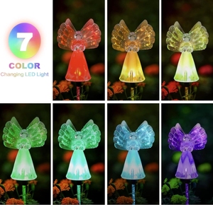 Luces solares impermeables IP67 para exteriores para jardín, luces LED decorativas de Ángel Solar que cambian de Color para césped de patio de <span class=keywords><strong>cementerio</strong></span> - Product Image 3