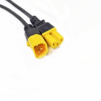 Cable de Alimentación con Conector C14 a C15, Adaptador IEC 320 C14 Macho a C15 Hembra, Cable de Alimentación CA
