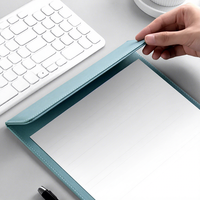 Bloc-notes magnétique en cuir, tableau magnétique A4 avec porte-stylo pour réunions d'affaires et fournitures hôtelières, cadeau personnalisé avec logo