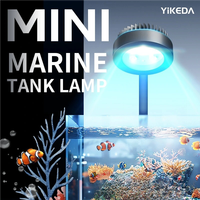 Lampe à clip LED en alliage d'aluminium pour aquarium, lumière corail douce à spectre complet, trois couleurs réglables, avec minuterie, petite taille, vente en gros