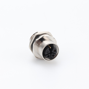Conector de automatización M8 M12 M16 M23 7/8 Tornillo a B D Código 3P 4P 5P 6P 8P Sensor impermeable Conector recto derecho de metal - Product Image 5