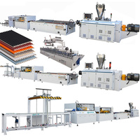Machine de fabrication de panneaux ondulés concaves et convexes en fibre de bambou PVC WPC pour mur de fond 168 mm