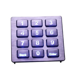 Không thấm nước IP65 ik07 USB <span class=keywords><strong>LED</strong></span> Backlit thép không gỉ 304 số chống bụi kim loại cổng kiểm soát truy cập bàn phím cho cửa - Product Image 6