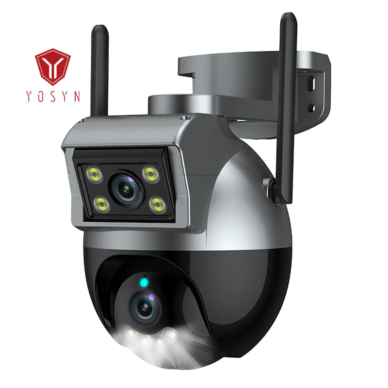 10X Zoom 3MP Outdoor CCTV Dual Lens PTZ Bullet Network IP Surveillance Camera IP66 Mobile App Smart Wifi Security Cameras