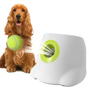 AFP 2024 Lançador automático de bolas para cães, brinquedo interativo para treinamento de cães, lançador automático para cães, brinquedo para brincar ao ar livre, novidade interativa