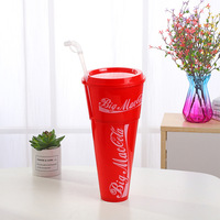 Tasse en plastique de qualité avec logo personnalisé Tasses et soucoupes à thé en PP de qualité alimentaire pour film chaud, boisson pop-corn et plateau à collation