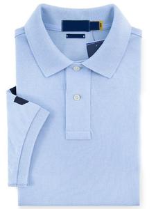 Summer <strong>Men's</strong> Short-Sleeved <strong>Polo</strong> <strong>Shirt</strong> with Large RL Logo Embroidery and 100% Cotton Designer T-<strong>Shirt</strong> #RL-JD02 - Product Image 3