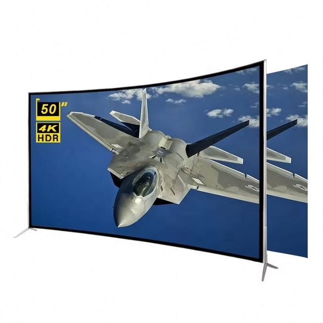 OEM Best Price 4K HD Curved Screen 50 Inch Smart Television Android Smart TV for Sale