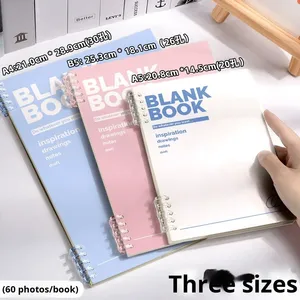 High Aesthetic Large A5 Diary Notebook for High School College Students Fresh Detachable Loose Leaf Grid Blank <b>Journal</b> Optimized - Product Image 3