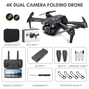 Advanced H66 Folding <b>Drone</b> 4K Dual Camera Optical Flow Hovering for Model Aircraft & Remote Control Aerial Photography - Product Image 6