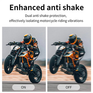 5 inch IPS motorfiets GPS navigatie met dubbele camera, BSD, TPMS, IP67 waterdicht, draadloze CarPlay, Android Auto, ondersteunt OEM en ODM - Product Image 4
