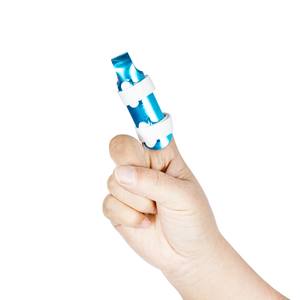Attelle de <span class=keywords><strong>doigt</strong></span> de soutien en métal flexible portable avec bande intérieure en mousse souple immobilise l'articulation pour le soutien des doigts - Product Image 1