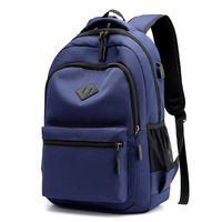 Tas Ransel Oxford Kapasitas Besar Pria, Tas Laptop Travel Anti Air dengan Pengisian Daya USB, Tas Sekolah Multi Kantong, OEM ODM