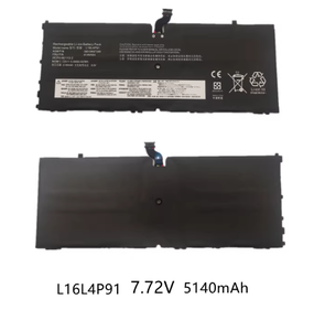 Nouvelle batterie 42Wh L16L4P91 pour <span class=keywords><strong>Lenovo</strong></span> <span class=keywords><strong>ThinkPad</strong></span> <span class=keywords><strong>X1</strong></span> <span class=keywords><strong>Tablet</strong></span> GEN 3 01AV454 7.72V 5140mAh - Product Image 2