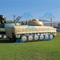 Char d'assaut gonflable géant, réplique de char gonflable pour la publicité et les exercices d'entraînement