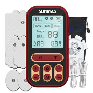 Dispositivo de Masaje TENS EMS de Doble Canal con Cable, 60 Programas de Masaje, Intensidad Ajustable y Soporte para Terapia de Cuerpo Completo - Product Image 1