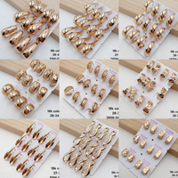 Boucles d'oreilles clips XUPING couleur or 18 carats avec zircons cubiques, vente en gros, boucles d'oreilles à billes en zircon non percées pour femmes