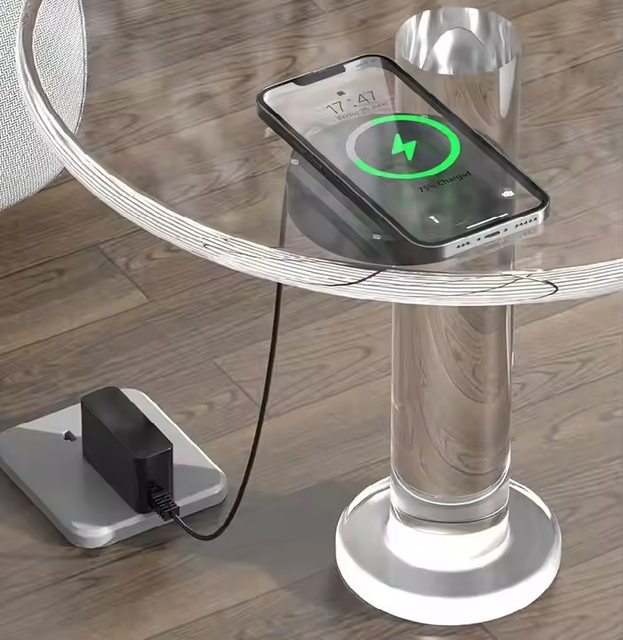 Invisible Wireless Charging Long Distance 25-30mm Under Table Wireless Charger for Furniture