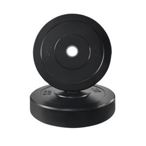 UNIQ karet hitam barbel pelat berat latihan angkat besi kompetisi Bumper piring untuk Angkat Berat - Product Image 3