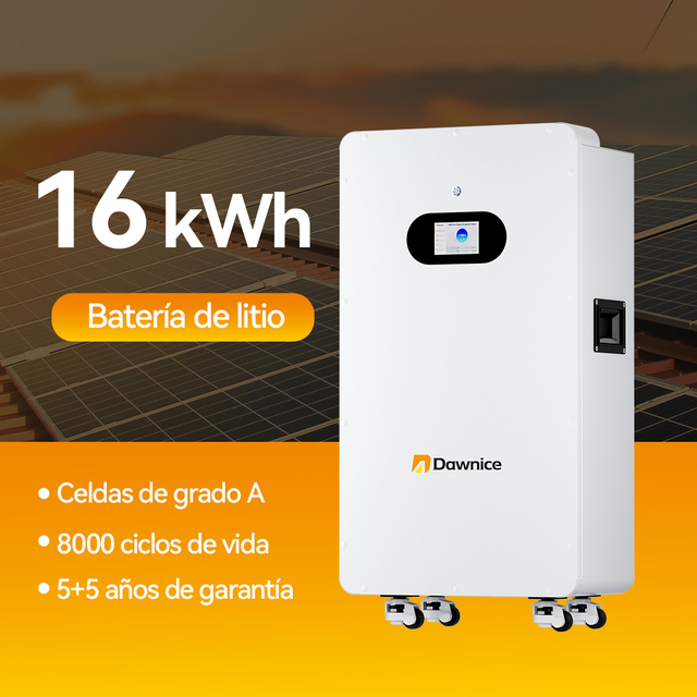 Dawnice POWER 10KW 48V LiFePo4 Battery Pack 51.2v 300Ah 314Ah 200AH Home Power Wall-Mounted 10Kwh 15Kwh Lithium Ion Battery