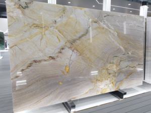 Dalles de quartzite de haute qualité style luxe, pierre de luxe Ribbon Gold pour mur et table. - Product Image 2