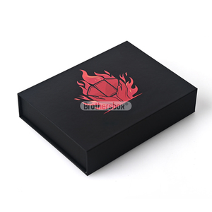 Factory Fast Delivery Biodegradable Sport Ball Accessories Packaging Luxury <b>Black</b> Magnetic Flip <b>Box</b> With Custom Logo - Product Image 2