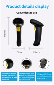 Lettore di Codici a Barre JINGXIN a Basso Contrasto, Lunga Durata della Batteria, Scanner Wireless USB 2.4G Portatile con CMOS 640*480 Premium - Product Image 5