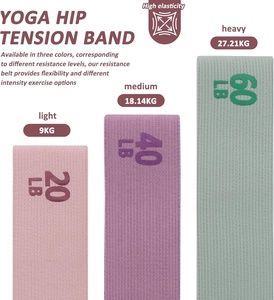 Bandas de Resistencia para Glúteos de Tela Antideslizante para Hacer Ejercicio, Bandas Elásticas de Ejercicio, Banda de Entrenamiento para Mujeres y Hombres, Fitness, Gimnasio en Casa - Product Image 4