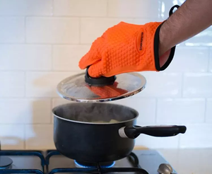 Gants de cuisson en silicone résistants à la chaleur extrême et imperméables pour grillades, cuisson et pâtisserie - Product Image 4