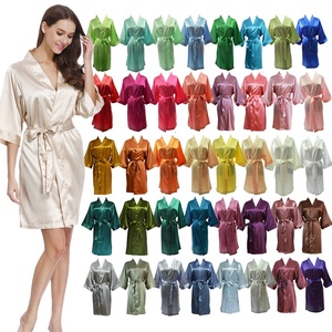 เสื้อคลุมผ้าซาตินผ้า<span class=keywords><strong>ไหม</strong></span>สำหรับผู้หญิง55สีเสื้อคลุมสำหรับใส่ในตอนเช้าชุดคลุมสปาสำหรับผู้ใหญ่<span class=keywords><strong>ชุด</strong></span>สำหรับงานปาร์ตี้เจ้าสาวชุดเพื่อนเจ้าสาว - Product Image 6