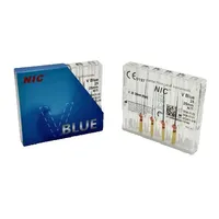 Nouvel Arrivage Original CE Dental NIC V-Blue Niti Engine Use Manual Reciprocating File 25mm Rouge 4 Pcs/Boîte