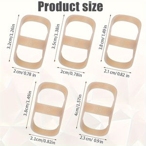 5pcs 핑크 타원형 <span class=keywords><strong>8</strong></span> 엄지 부목 손가락 부목 핑거 교정 핑키 지원 - Product Image 3