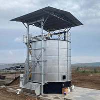 Réservoir de Fermentation Vertical pour Engrais Organique, Réacteur de Compostage Aérobie à Haute Température pour le Traitement des Déchets de Fumier et des Boues