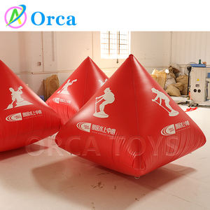 <span class=keywords><strong>Bouée</strong></span> pyramidale personnalisée de 2m, marqueur de course, <span class=keywords><strong>bouée</strong></span> de natation gonflable en PVC trigonale pour parcs aquatiques, installation d'amusement aquatique gonflable - Product Image 4