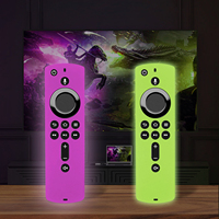 Beschermhoes Geschikt en silicone pour Amazon Alexa Fire Tv Stick Afstandsbediening Cover Valbestendige Schokbestendige Verlichting