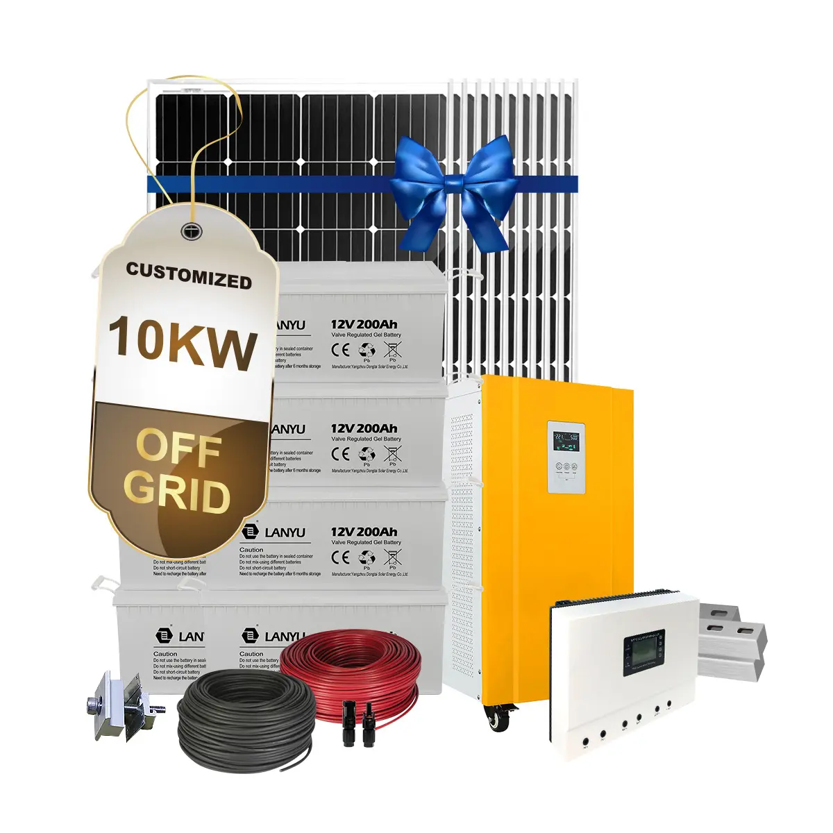 Set Lengkap Sistem Panel Surya 10KW 15KW 20KW 5000 W On Off Grid Tata Surya 10000 Watt Energi Surya Sistem Rumah 30Kw