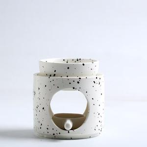 Lampe chauffe-cire en porcelaine givrée à huile essentielle <span class=keywords><strong>nordique</strong></span>, brûleur à encens en céramique, brûleur à huile - Product Image 2