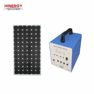 Hinergy 80w 12V/40AH家庭用太陽光発電LED照明システム (中国メーカー)