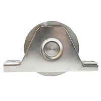 Roue de roulette de roulements simples d'acier inoxydable U/V/H/Y Groove roue de porte coulissante interne