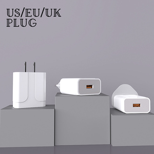 หัวแปลง1A QC3.0ปลั๊กเสียบ USB ชาร์จเร็วอะแดปเตอร์ชาร์จเร็วสำหรับโทรศัพท์มือถือแอนดรอยด์ไอโฟน - Product Image 2