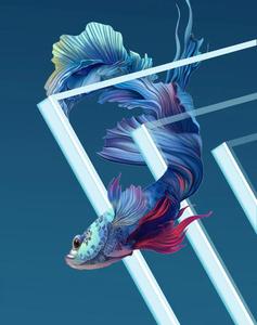 Petit aquarium écologique pour salon, aquarium en <span class=keywords><strong>verre</strong></span> ultra-blanc pour poissons rouges, petit aquarium de bureau, série ZHR - Product Image 4