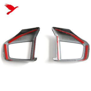 Pour BMW <span class=keywords><strong>Mini</strong></span> <span class=keywords><strong>Cooper</strong></span> F65 <span class=keywords><strong>5</strong></span> <span class=keywords><strong>portes</strong></span> F66 3 <span class=keywords><strong>portes</strong></span> F67 3 <span class=keywords><strong>portes</strong></span> 2025 volant autocollant décoratif couverture garniture ABS carbone noir 2 pièces - Product Image 4