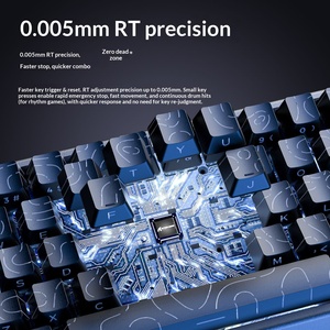 Clavier de jeu ATTACK SHARK X68MAX en alliage d'aluminium avec interrupteurs magnétiques, fréquence de polling 8K, mécanique CNC, éclairage RGB - Product Image 5