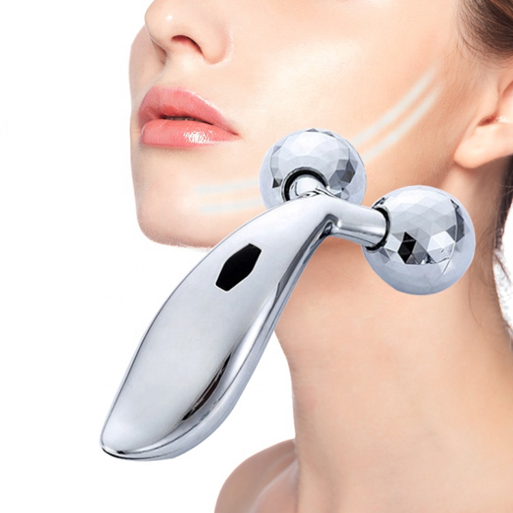 Прямая продажа с фабрики оптовая продажа 3D массажер для лица с эффектом лифтинга роллер розовый КВАРЦЕВЫЙ Вибрационный Антивозрастной