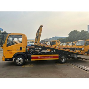 Camion de remorquage diesel HOWO 4/5 tonnes pour assistance routière, véhicule de récupération une camionnette deux voitures pour le sauvetage urbain - Product Image 4