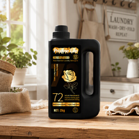 Lessive liquide en gros pour usine, 2kg, formule multi-enzymes écologique, parfum floral longue durée 72H, senteurs rose, citron, lavande