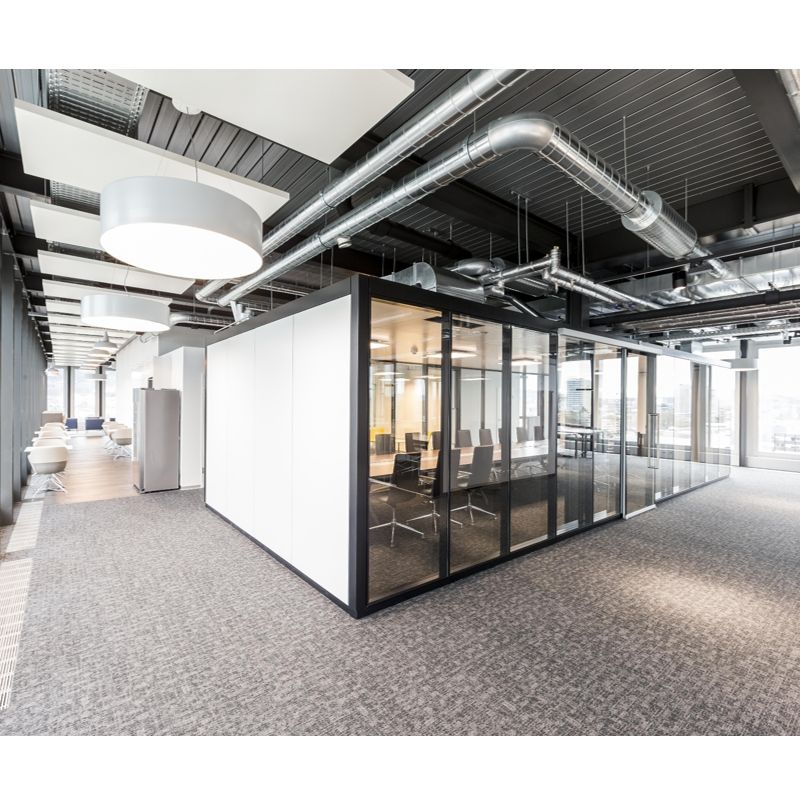 Modular Office Glass Partition Cubicle System Modern Room-in-Room ...